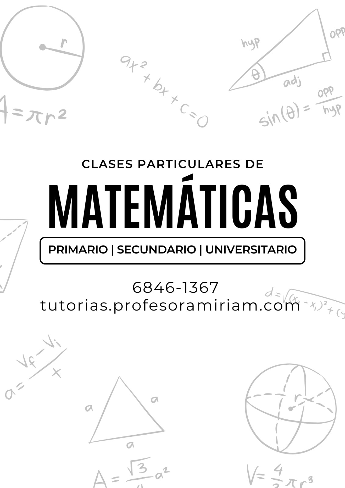 Matemáticas Prof. Miriam
